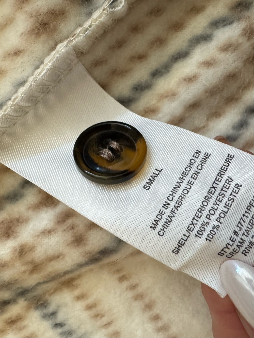 Thread & Supply Cream Plaid Shacket - Picture 3 of 6